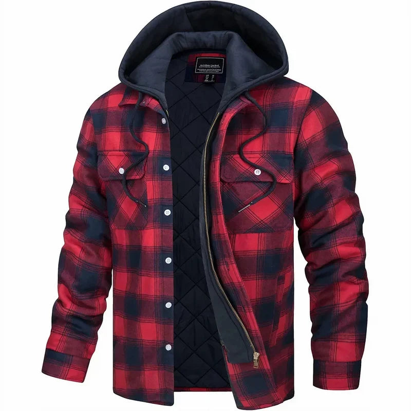 Chaqueta de Cuadros Abrigada