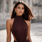 Vestido Altea  Espalda Infinita y Cuello Halter