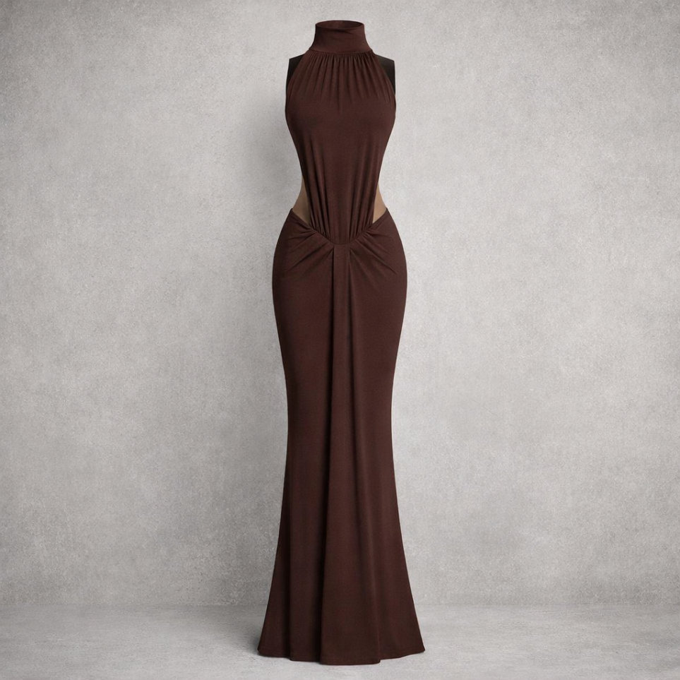 Vestido Altea  Espalda Infinita y Cuello Halter