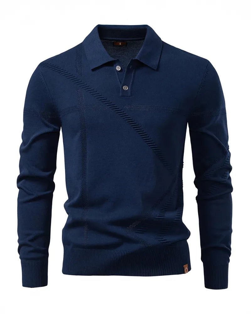 Polo de punto de manga larga Bruno - LOVRA DESIGN