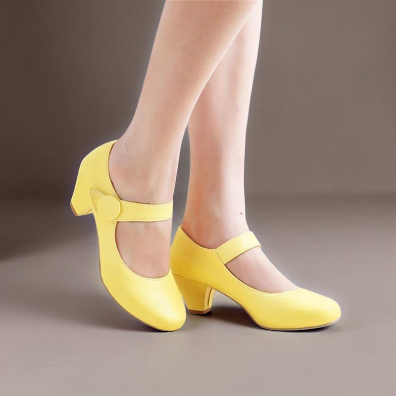 Merceditas con Tacón Cuadrado y Tira Ajustable - LOVRA DESIGN