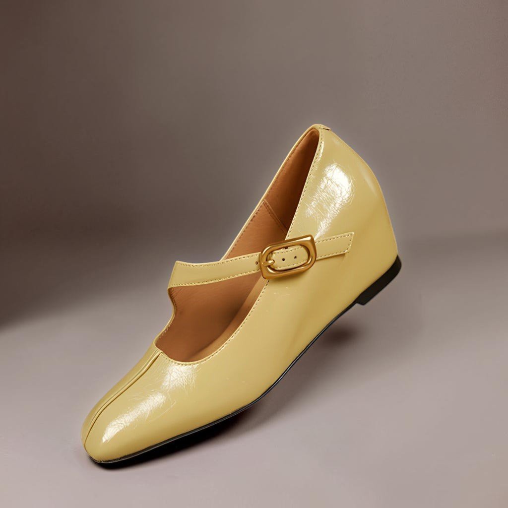 Merceditas de Punta Cuadrada con Cuña Oculta - LOVRA DESIGN