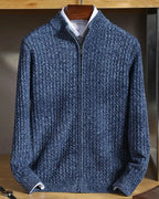Cárdigan de cachemira con cremallera Yves - LOVRA DESIGN