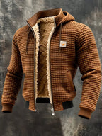 Chaqueta retro con capucha y cremallera - LOVRA DESIGN
