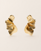 Pendientes Hoja Dorados Statement