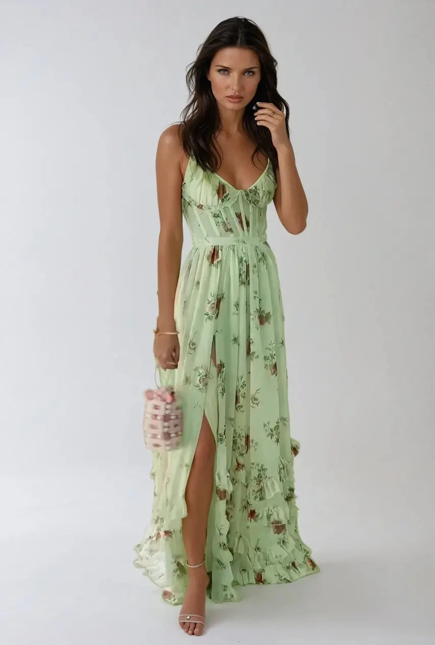 Vestido boho fluido romántico